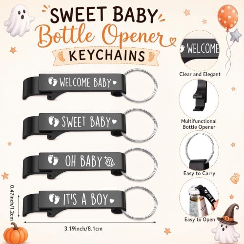 Pickmesh Halloween Baby Shower Party Favors for Guest, Black, 192 Pcs - Image 3