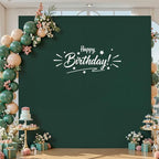Square Backdrop Arch Cover Hunter Green 6.6FT x 6.6FT Square Arch Backdrop Covers Stretchy Spandex Fitted Square Backdrop Cover for Birthday Party Wedding Ceremony Banquet Decoration - Image 2