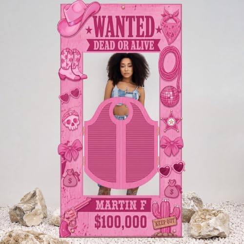 Funrous 6 ft Pink Cowgirl Cardboard Stand-up Party Decor, 1 Pcs - Image 6