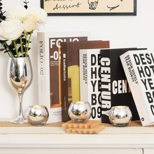 Homemory 36 Pcs Silver Votive Candle Holders, Round Mercury Glass Candle Holder, Tealight Candle Holders for Table Centerpieces, Baby Shower, Anniversary, Wedding, Home Decor, Halloween, Christmas - Image 5