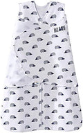 HALO 100% Cotton Sleepsack Swaddle, 3-Way Adjustable Wearable Blanket, TOG 1.5, Navy Hedgehog, Small, 3-6 Months by HALO