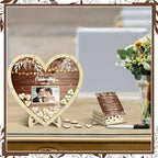 Chunful Hearts Guest Book Alternative with 100 Wooden Hearts Chips Box and Pen Brown Wooden Heart Picture Frame Rustic Guest Book Reception for Wedding Baby Shower Birthday Ceremony(Classic) - Image 6