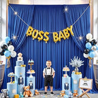 10ft×14ft Royal Blue Wrinkle Free Backdrop Curtain for Parties Wedding - Image 3