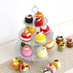 11Pcs Silver Cake Stand Set, Metal Dessert Table Display Set - Image 2
