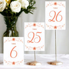 Red Rose Wedding Table Number Cardss 1-100 Double Sided For Reception Event Party Baby Shower Birthday 4x6 - Image 3
