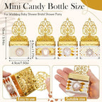 Cunhill 24 Pcs Mini Champagne Bottle Candy Jars with Lids, Groovy Style - Image 2