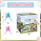 AmazingSpark 28in Giant Gender Reveal Gift Box Kit, Blue or Pink Golf - Image 2