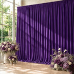 10ft x 10ft Purple Backdrop Curtains for Parties, 2 Panels 5ft x 10ft Wrinkle-Free Drapes for Lavender Wedding Bridal Shower Halloween Baby Shower Girl Birthday Princess Photo Background by Gewonelife