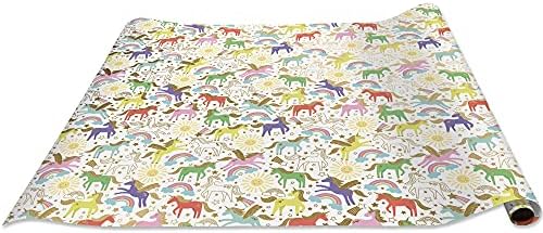 Jillson Roberts Gift Wrapping Paper, Unicorn (8 Rolls 5ft x 30in) - Image 3