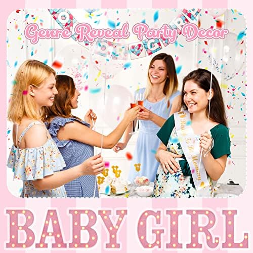 8 Pcs Baby Shower Pink LED Letters for Girl Party Decor, 8.7 Inch - Image 5