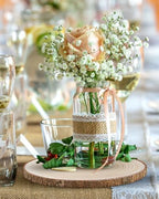 Set of (10) 9-10 Inches Large Wood Slices, Wood Centerpieces for Tables - Image 2
