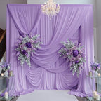 10ft×15ft Taro Purple Backdrop Curtain for Wedding Parties by PartyVillage