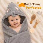 Baby Boy Gift Basket, 21-Piece Newborn Boy Shower Gift, Bath & Grooming(Type - Elephant) - Image 6