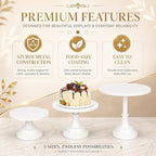 3 Pack Metal Cake Stand, 8 10 12 Inch Tiered Display - Image 5