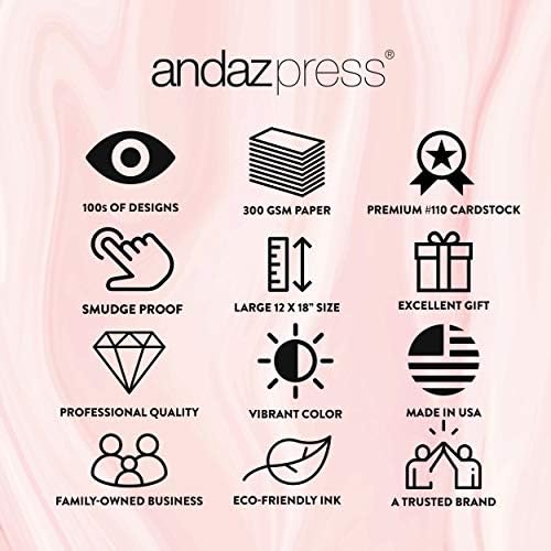 Andaz Press Custom Personalized Disposable Paper Placemats, 12 x 18 Inch, Set of 25, Custom Bridal Shower Ocean Blue Watercolor, Tableware, Dining, Tabletop, Table Setting for Bridal Shower - Image 5