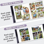 Large Photo Album Self Adhesive, DIY Scrapbook Album for 4x6 8x10 10x12 Pictures, 60 Pages Light Purple Linen Cover Memory Book, Ideal Gift for Family Wedding Baby Christmas Anniversary - Image 5