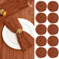 fani 60 Pack Gauze Cheesecloth Napkins, 20 x 20 in, Terracotta by fani