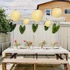 Quasimoon PaperLanternStore.com Ultimate 20-Piece Lemon Yellow Paper Lantern Party Pack - Assorted Sizes of 6, 8, 10, 12 Inch (5 Round Lanterns Each) for Weddings, Birthday, Events and Decor - Image 4