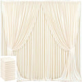 50x10ft Champagne Backdrop Curtain for Wedding Parties Wrinkle Free Fabric Champagne Drapes Backdrop Decoration for Baby Shower Birthday Photography Decoration 10 Panels, 5ft x 10ft by Gogoparti
