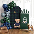 Mindsoft 2 Pcs Preppy Bear Arch Cover, Green, 6ft 7.2ft by Mindsoft