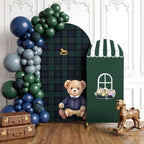 Mindsoft 2 Pcs Preppy Bear Arch Cover, Green, 6ft 7.2ft by Mindsoft