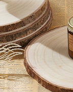 Set of (10) 11-13 Inches Large Wood Slices, Wood Centerpieces for Tables - Image 4