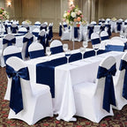 MDS® Pack of 300 Satin Chair Sashes for Wedding & Events – Navy Blue - Image 6