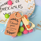 50 Pcs Golden Footprint Bottle Opener Baby Shower Favors for Guest - Image 5