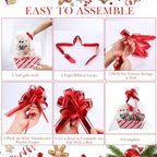 Thenshop 44 Pcs Empty Gift Basket Bulk,Basket Gifts, Red, White, Stripe - Image 5