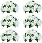 NUPTIO White Flower Centerpieces for Wedding Tables, Artificial Flower Ball by Nuptio