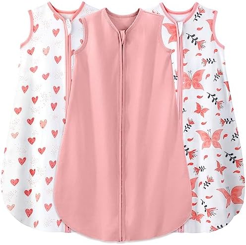 Yoofoss Baby Sleep Sack 6-12 Month 0.5TOG 100% Organic Cotton 2-Way Zipper by YOOFOSS