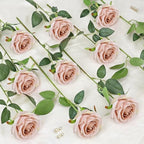 48 PCS Boho Roses Artificial Flowers, Silk - Image 4