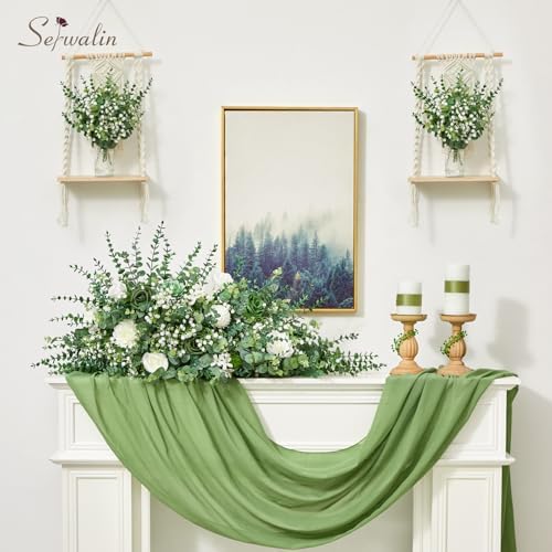 Serwalin 50PCS Mixed Eucalyptus Greenery Stems & Baby's Breath Flowers Bulk - Image 4