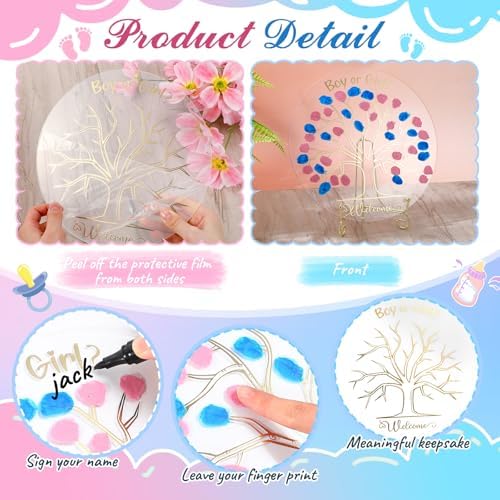 Pasimy Baby Gender Reveal Party Supplies Favor, Gender Reveal Idea, Classic - Image 4