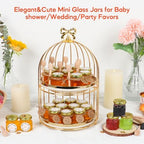 AuroTrends 1.5oz Mini Hexagon Honey Jars 60-Pack with Lids & Dippers - Image 6