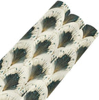 pnyoin Merry Christmas Wrapping Paper Roll,Oriental Fan Print Gift Wrap Perfect for Xmas,Birthday,Weddings, Brides, Holidays, Baby Showers，58 x 23 inches,3 Roll - Image 6