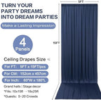 20ft×15ft Navy Blue Backdrop Curtain for Wedding Parties - Image 6