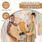 Ziliny 12 Set Baby Shower Prizes Clothing Cheese Board Gift Set,Bamboo - Image 3