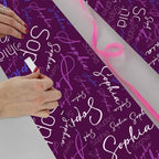 AOFUN Wrapping Paper For Him Personalized Name Text Wrapping Paper Christmas Wrapping Paper Thick Funny Christmas Wrapping Paper Custom Gifts 3 Rolls 58" x 23" - Image 4