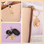 24 Rose Flower Key Chains,Flower Key Chains and Keyrings for Wedding Party Favors,Creative Valentine's Day Gifts, Decorations or Bridal Shower Keepsakes Party Favors,Roses Keychain Bulk - Image 4