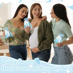 25 Sets Baby Shower Favors for Guests Hand Cream Baby Feet Scented Soap Party Favors Blue Baby Shower Guests Gifts with Organza Bags and Thanks Tags for Baby Shower Wedding Party - Image 6