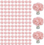 AVIVIHO 105pcs Blush Fake Flowers Hydrangea Artificial Flowers Bulk (Not Squished, No Steaming Need) Silk Flowers with Stems for Wedding Decor,Home,Baby Shower,Table Centerpieces Decoration by Aviviho