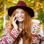 Whaline 50 Pcs Fall Disposable Coffee Cups with Lids and Sleeves Maple Pumpkin Paper Drinking Cups for Autumn Thanksgiving Restaurant Travel Business Supplies, 2 Styles - Image 6