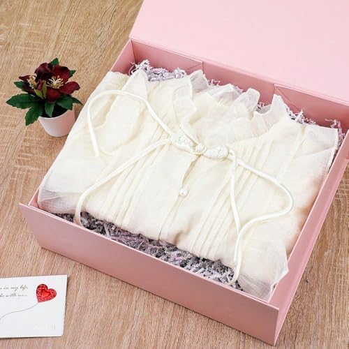 5 Pcs Pink Gift Box Large 13.5x11.8x4.7 Inches, Pink Gift Boxes for Presents with Magnetic Closure Lid, Luxury Gift Box Rectangle Collapsible Boxes for Gift Packaging - Image 5