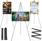3 Pack 63 Inch Easel Stand for Wedding Sign, Poster, Portable Metal Painting Easels Stand Adjustable Folding Easel for Art Crafts Show,Arts,Birthday (Black) by Unknown