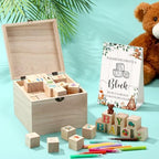 Marsui 136 Pcs Baby Shower Blocks to Decorate Game Kit, Land Animal - Image 5
