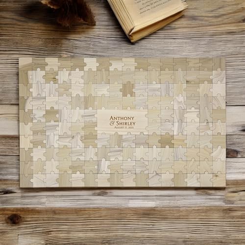 Palmetto Engraving Personalized Wedding Guest Book Puzzle, 153 Piece - Image 2