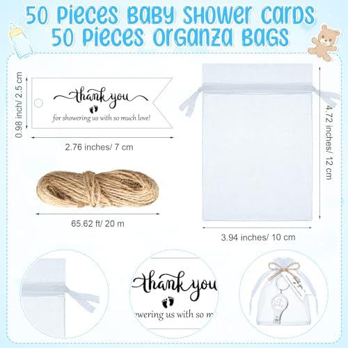 Vesici 50 Sets Baby Shower Nail Clipper Party Favors for Guests, Oh Baby - Image 2
