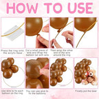 6 Sets Bear Table Centerpieces for Baby Shower Gender Reveal, Brown - Image 3