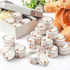 MTLEE Bear 24 Pcs Baby Shower Party Favors Candles Lavender Scented Baby Shower Favors for Guests Rustic Tealights Candles Gender Reveal Return Gifts(Brown, 1.2 oz) - Image 4